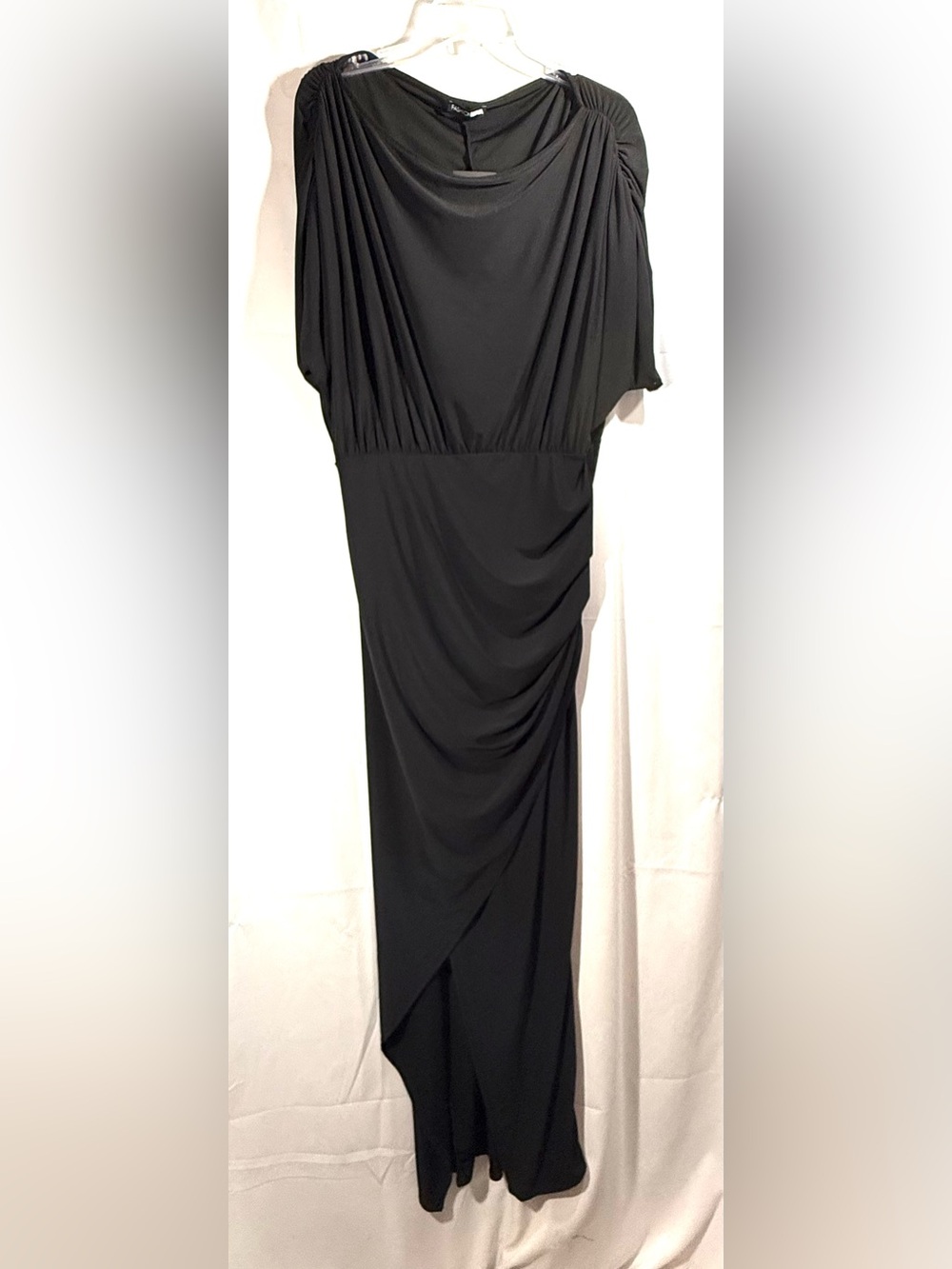 Fashion Nova Alex Off Shoulder Maxi Black Dress Size 1X NWT